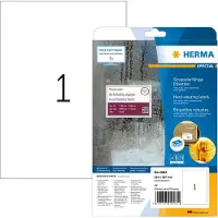 Herma étiquettes en film spécial no. 4585, 210 x 297 mm, résistantes aux intempéries, imprimables, permanentes, transparentes, mates, 10 pièces sur 10 feuilles