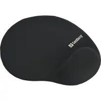 Sandberg Tapis de souris en gel (S), Tapis de souris, Noir