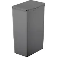 EKO Poubelle Morandi Touch, plastique, mécanisme de barre tactile, empilable, L 245 x P 370 x H 630 mm, 40 litres, bleu/gris