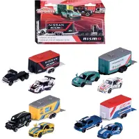 Majorette Trailer Avec 2 Véhicules 4 Assortis Argent Argent One Size