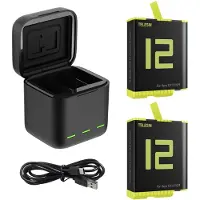 Telesin Boîtier chargeur de batterie triple + 2x accu - GoPro 9/10