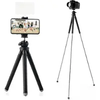 MOJOGEAR Tripod w/ Extendable Legs Tot 110cm (MG-30) (Matières plastiques), Trépied, Noir