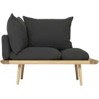 UMAGE Lounge Around 1½ places Canapé Oak | Shadow