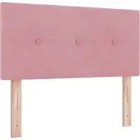 vidaXL Tête de lit rose 100 cm en velours