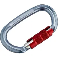 Climbing Technology Pillar Tg Anodized Snap Hook Rouge,Gris