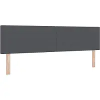 vidaXL Tête de lit gris foncé 180 cm en velours côtelé