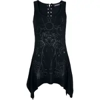Jawbreaker Top Gothic de - Mystic Cat Top - S - pour Femme - noir - Taille S