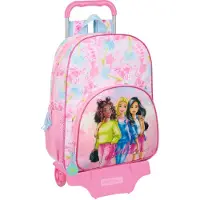 Barbie Painterly Wheeled Backpack Rose Enfants