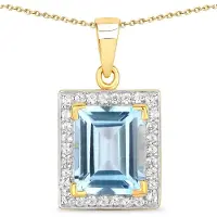 Rafaela Donata Chaîne bleu / jaune d'or