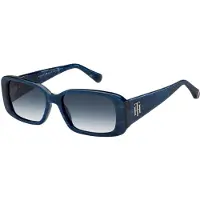 Tommy Hilfiger Lunettes de Soleil TH 1966/S 54/17/135 NUM MARBLE BLUE ACETATE WOMAN TOH SUN TH 1966/S NUM 54 17 135