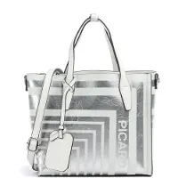 PICARD Cabas 'Brasilia' argent / blanc