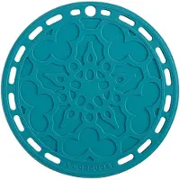 Le Creuset Coaster Le Creuset Silicone Bleu Caraïbes 20 cm