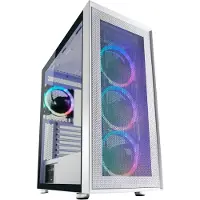 LC-Power Gaming 802W White_Wanderer_X - Tour moyenne - ATX - panneau latéral avec fenêtre (verre trempé)