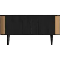 UMAGE Treasures Armoire à 3 Portes Black Oak | Sugar Brown