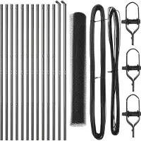 vidaXL Ground Fix Clôture en fil de fer soudé 25 x 1,2 m (L x H)