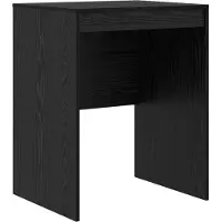 vidaXL Bureau noir imitation chêne 60 x 50 x 76 cm