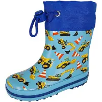Beck Bottes en caoutchouc bleu / bleu clair / jaune / rouge