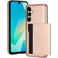 IMoshion Coque arrière avec porte-cartes pour Samsung Galaxy A16 - Rose Doré