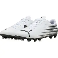 Puma Chaussures de football Homme Attacanto II FG/AG terrain ferme/artificiel White/Black