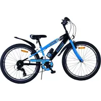Volare Vélo enfant Sportivo - Garçons - 24 pouces - 7 vitesses - Noir Bleu