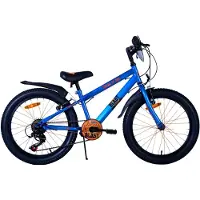 Volare NERF Vélo enfant - Garçons - 20 pouces - Bleu satin - 6 vitesses