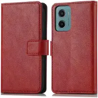 IMoshion Étui de télephone portefeuille de luxe Motorola Moto G05 / E15 - Rouge