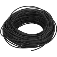 Kalitec Câble pour véhicule FLRY-B 1,0 mm² noir, 10 mètres I Câble automobile I Câble pour système électrique automobile