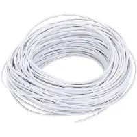 Kalitec 10 mètres de câble pour véhicule FLRY-B 1,0 mm² Blanc I Câble automobile I Câble pour l'électricité automobile