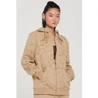 ROCKUPY Sweat-shirt zippé à capuche de - One with the Earth - Janne - Veste à Capuche Beige - XS - XL - pour Unisexe - beige - Taille XS