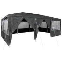vidaXL Tente de réception anthracite 600 x 400 x 266 cm en polyéthylène