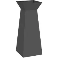 vidaXL Jardinière à pilier Noir 40 x 40 x 100 cm