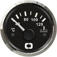 Osculati Indicateur de température de l'eau 40/120° noir/poli , 1 pièce