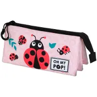 Oh My Pop! Triple Pencil Case Ladybug