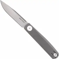 Real Steel G-Slip Compact 7869 Bead Blasted VG10, Grey G10, couteau de poche, Ostap Hel design