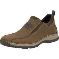 Rieker Chaussons de ville pour hommes, couleur marron, style décontracté