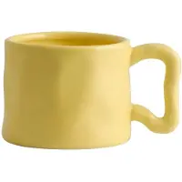 Nordal Lot de 6 mugs wasabi jaunes
