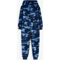 Next Pyjama bleu clair / bleu foncé / noir