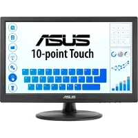 Asus VT169HE - Écran LED - 16" - écran tactile - 1920 x 1080 Full HD (1080p) @ 60 Hz - IPS - 220 cd/m² - 1000:1 - 5 ms - HDMI, VGA
