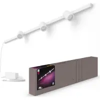 Philips Perifo Éclairage sur Rail Mur - 3 Spots - White and Color - Blanc
