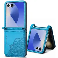 IMoshion Mandala Bookcase Samsung Galaxy Z Flip 7 - Turquoise