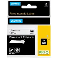 Dymo 18483 (S0718210) - (12 mm) - Noir sur blanc - Ruban