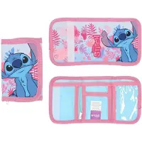 Disney Lilo & Stitch Porte-monnaie pour enfants Portefeuille avec motif en polyester