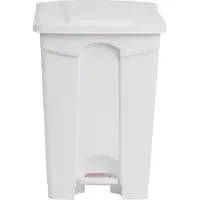 Jantex Poubelle de cuisine à pédale blanche 45 L
