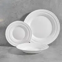 Vivalto Vaisselle F-LGCP105-75-85 Blanc Verre opalin
