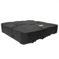 vidaXL Base pour parasol déporté, 150 cm, noire, carrée