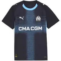 Puma Olympique Marseille 25/26 Replica Away Junior Short Sleeve T-shirt Bleu 9-10 Years Enfants
