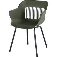 Hartman Outdoor Lot de 2 chaises de jardin Jill Rondo Noir/Vert foncé