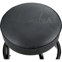 Fender Embossed Black Logo Barstool Black-Black 30"