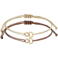 Elli Bracelet 'Infinity' marron / cappuccino / or