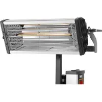 MSW Lampe infrarouge carrosserie - 2 lampes de 1 000 W - Hauteur : 160 cm max. -IPD-2000-2H